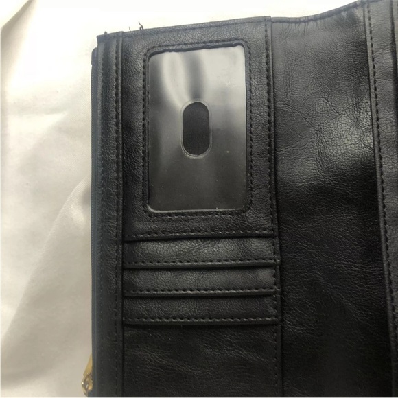 Relic Leather Black and White Bifold Large Wallet ID Holder Credit Card slots - Picture 14 of 16